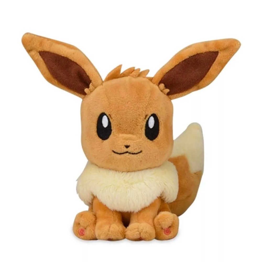 Eevee Pokemon Plush Sitting Cuties Pokemon Center NEW SEALED